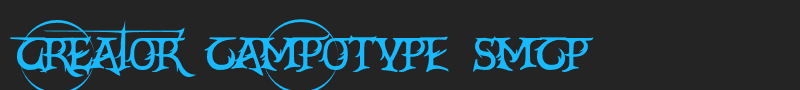 CrEAtoR cAmpoTYPe SmcP font